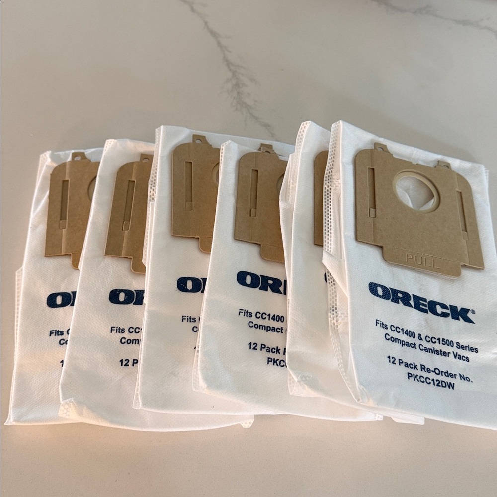 Oreck Vacuum Bags - White Replacement Pack 6